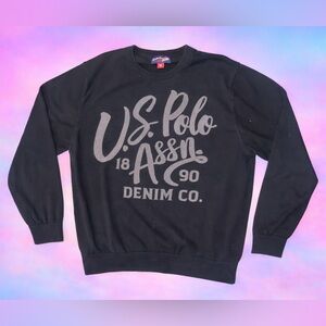 U.S. Polo Assn. Black Crewneck Sweater